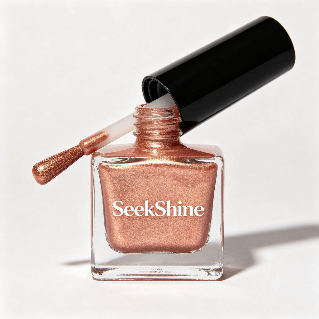 SeekShine Nail Polish, Quick Dry Long Lasting Gel Nail Lacquer, High Shine Chip Resistant Nail Art Polish, No UV Lamp Needed, Easy Apply & Remove