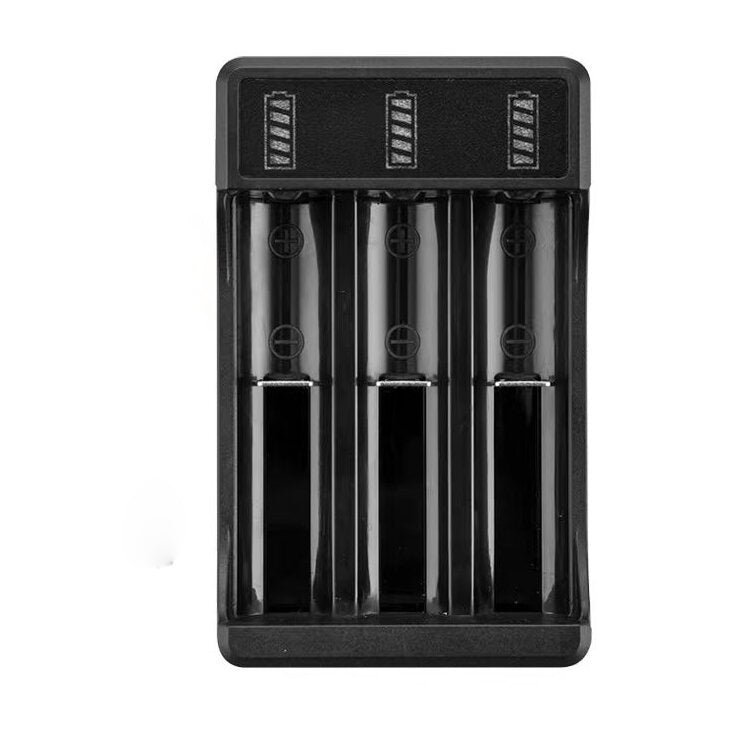 Jungle power Battery chargers AA AAA Battery Charger 3 Bay, Independent Slot, USB Fast Charging for Ni-MH Ni-CD Rechargeable Batteries