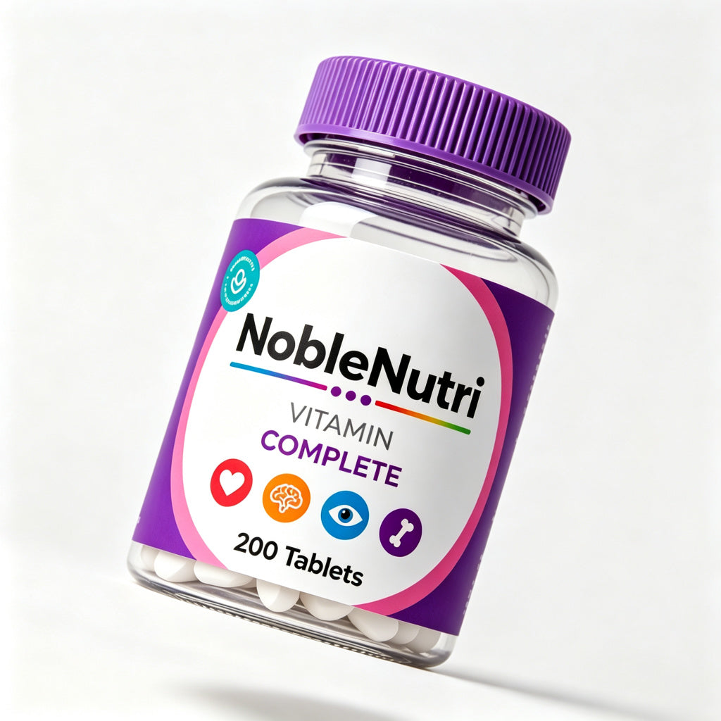 NobleNutri Multivitamin Supplement for Adults, Daily Vitamin with Vitamins A C D E B Complex, Zinc Calcium Magnesium, Immune Energy & Overall Health Support, 60 Tablets, Non-GMO