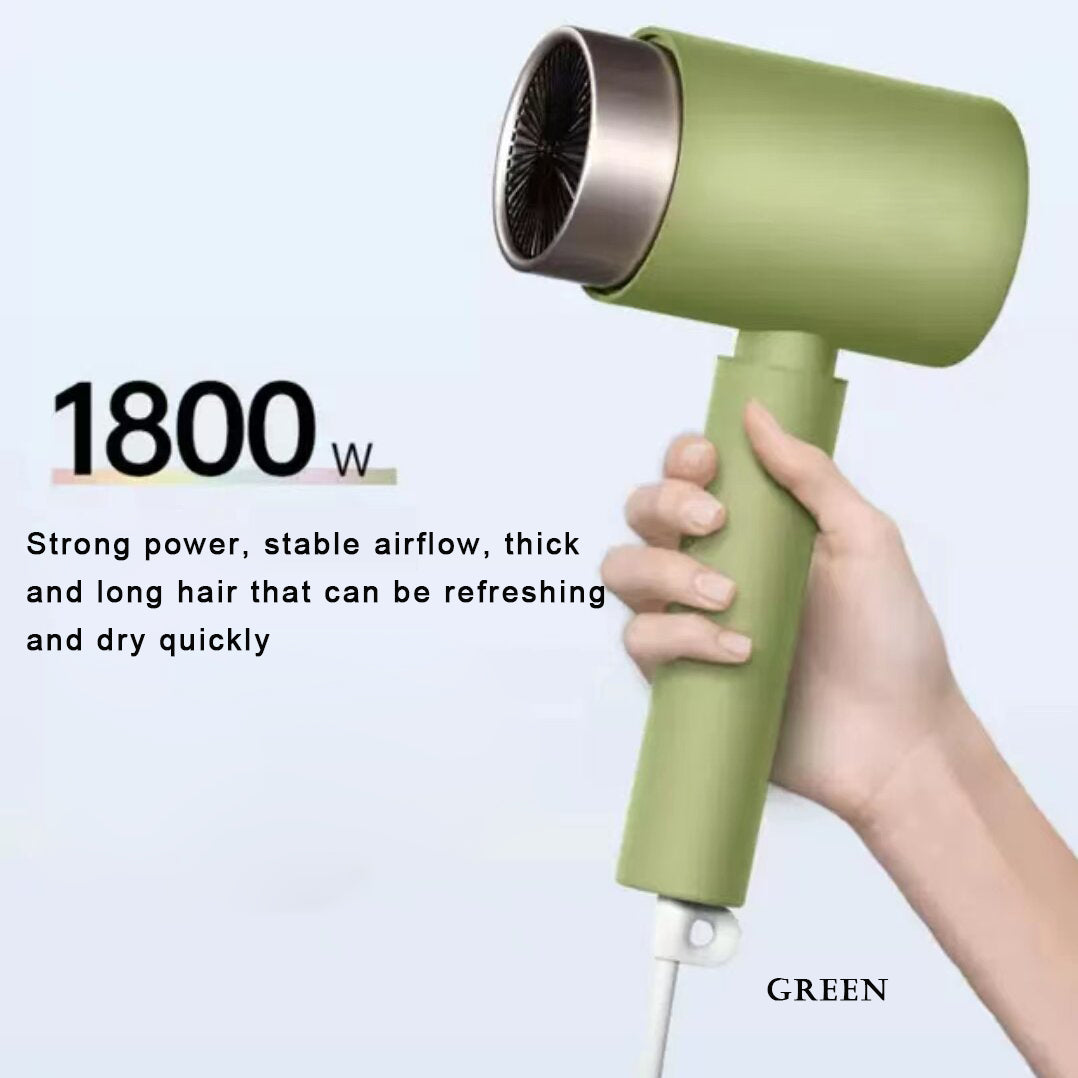 MYXNHF Hand-held electric hair dryers,Ionic Hair Dryer, 1800W Professional Hair Blow Dryer Fast Drying, Low Noise, Durable