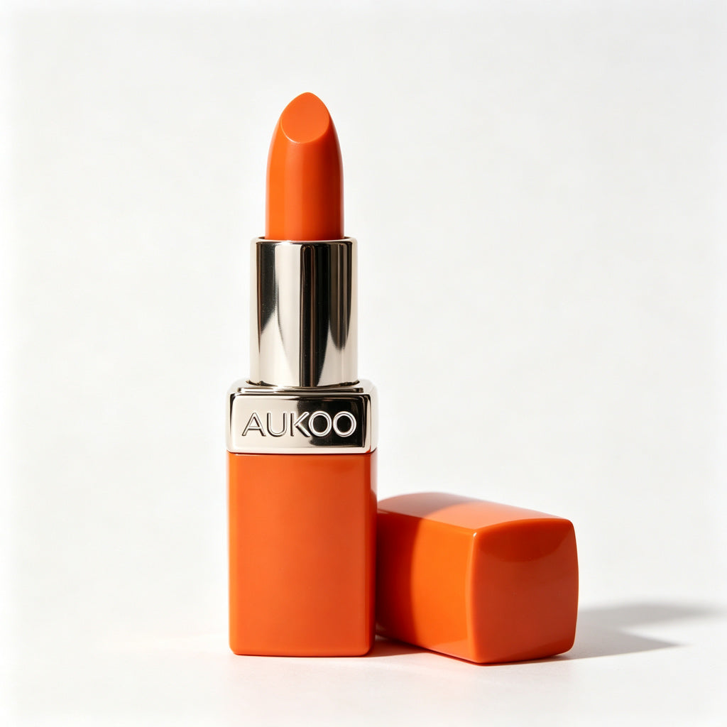 AUKOO Matte Lipstick, Long Lasting Waterproof Lip Stick, High Pigmented Velvet Lip Makeup with Moisturizing Formula, Non-Stick Cup Lip Color for Daily Party Wedding
