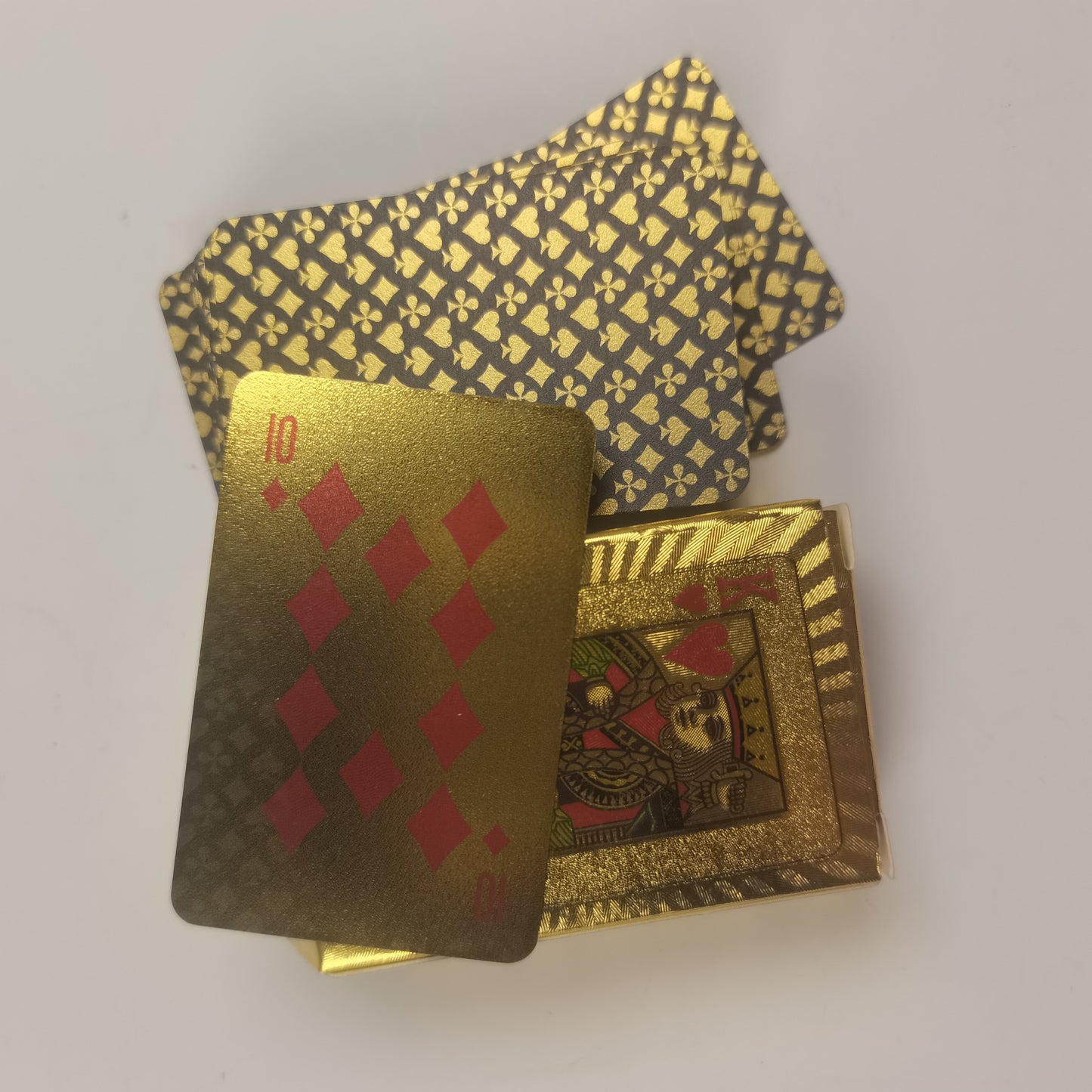 ZEosonor Playing cards, Mini Playing Cards, Small Playing Cards Traveling Poker Deck Cards (Gold),5Pcs