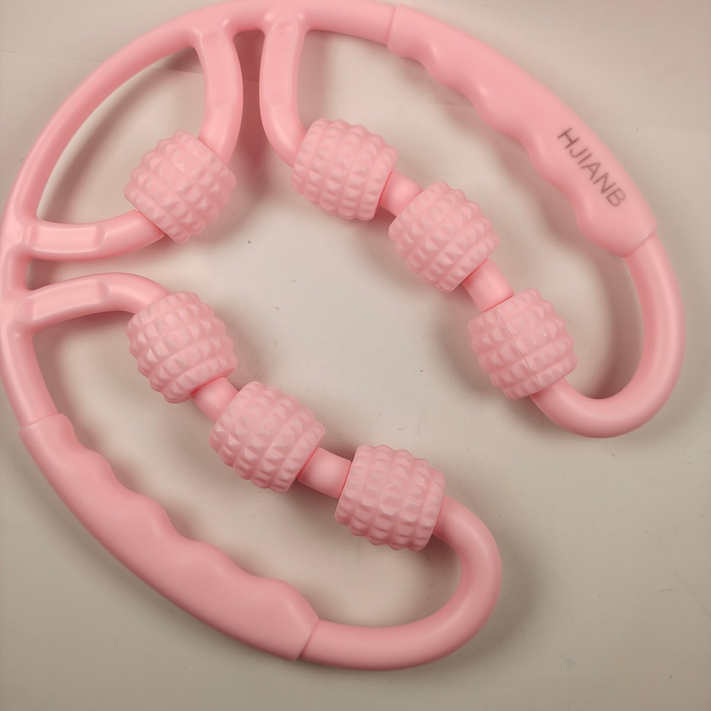 HJIANB Massage apparatus, Circular Muscle Roller Massager-360 degree 7 Wheels Massager for Leg Neck Hand Arm Muscle Relax Bodybuilding Equipment, 1 Count