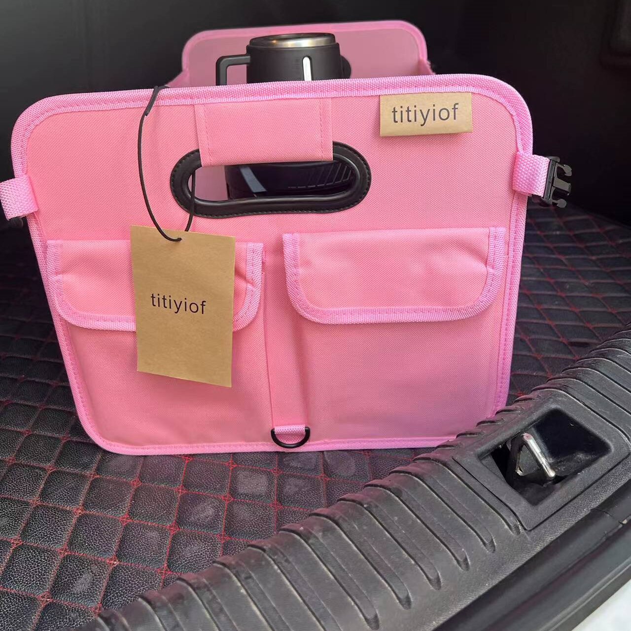titiyiof car interior organizer bags, Storage Organizer for Car with 72L Large Capacity, Waterproof Collapsible and 11 Pockets