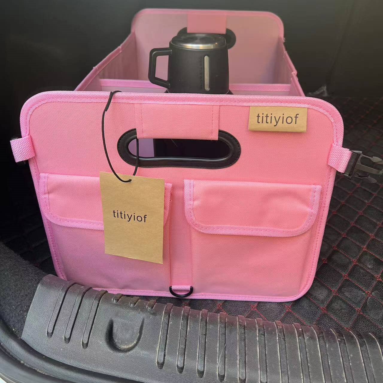 titiyiof car interior organizer bags, Storage Organizer for Car with 72L Large Capacity, Waterproof Collapsible and 11 Pockets