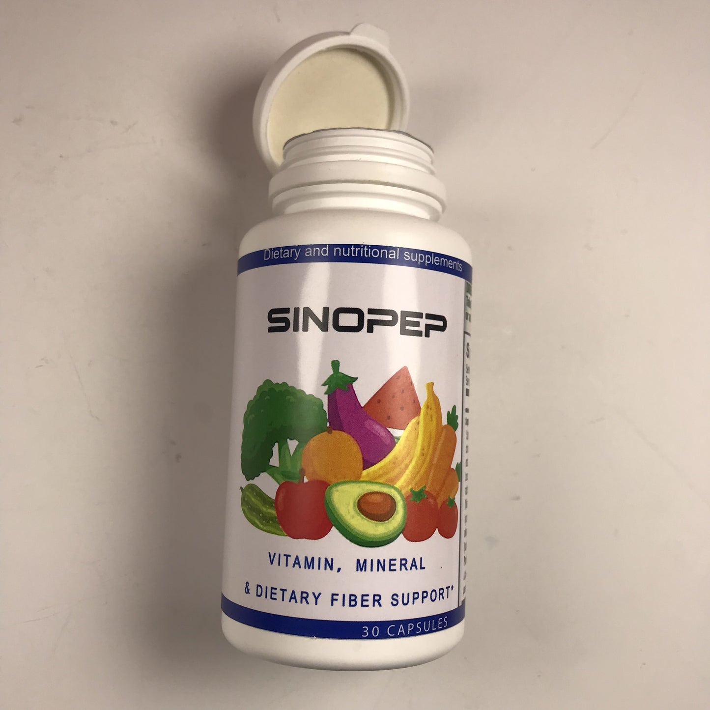 SINOPEP Dietary and nutritional supplements, Organic Superfood Greens Fruits and Veggies Complex-Rich Organic Ingredients Non-GMO 30Capsule