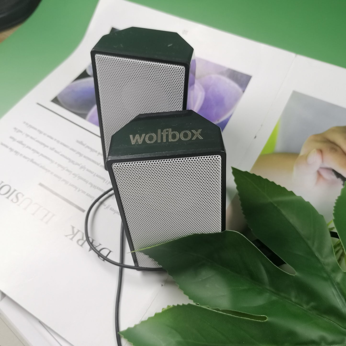 wolfbox Loudspeakers Wired USB Desktop Speakers Desktop Laptop Home Audio. Sold as pair