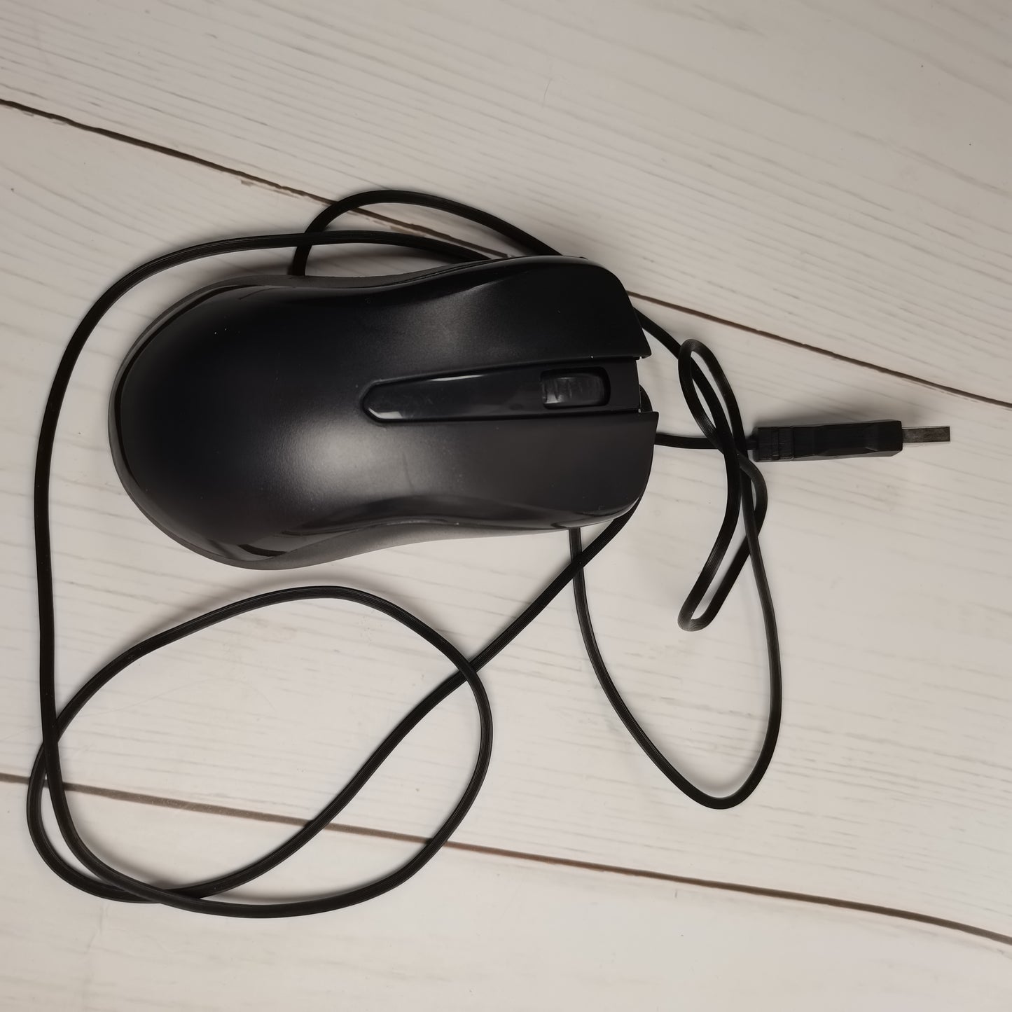 DUCHY Computer Mouse, Wired Mouse with Ergonomic Design, Silent USB Computer Mouse, Office and Home Mice (Black, Wired)