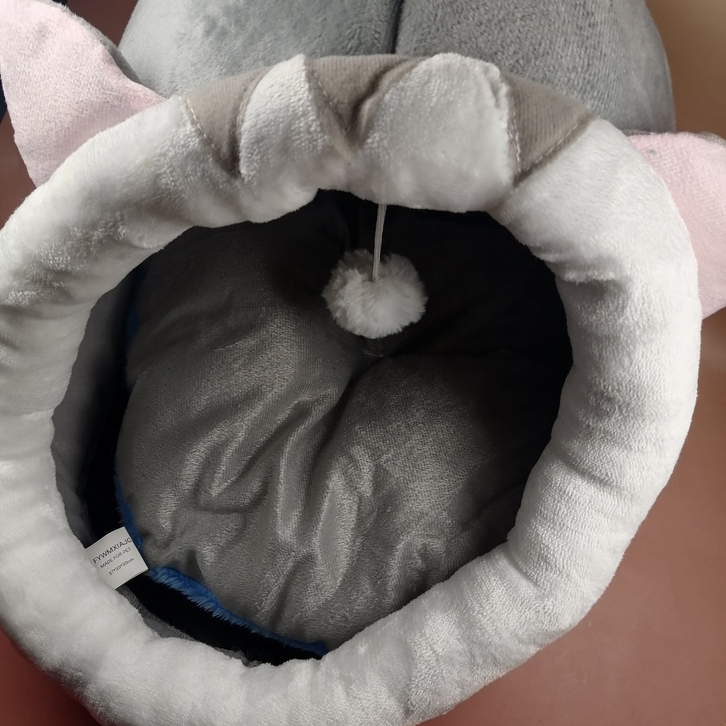 FYWMXIAJG Pet furniture, Beds for Indoor Small pet with Removable Cotton Pad, Super Soft (Grey)