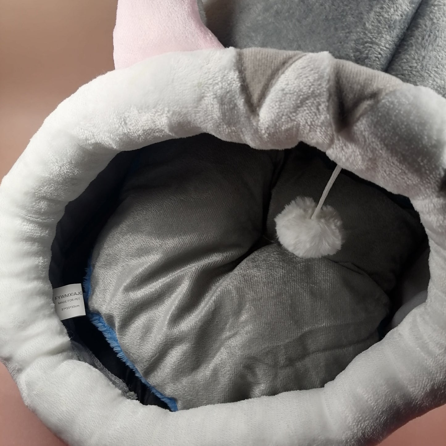 FYWMXIAJG Pet furniture, Beds for Indoor Small pet with Removable Cotton Pad, Super Soft (Grey)