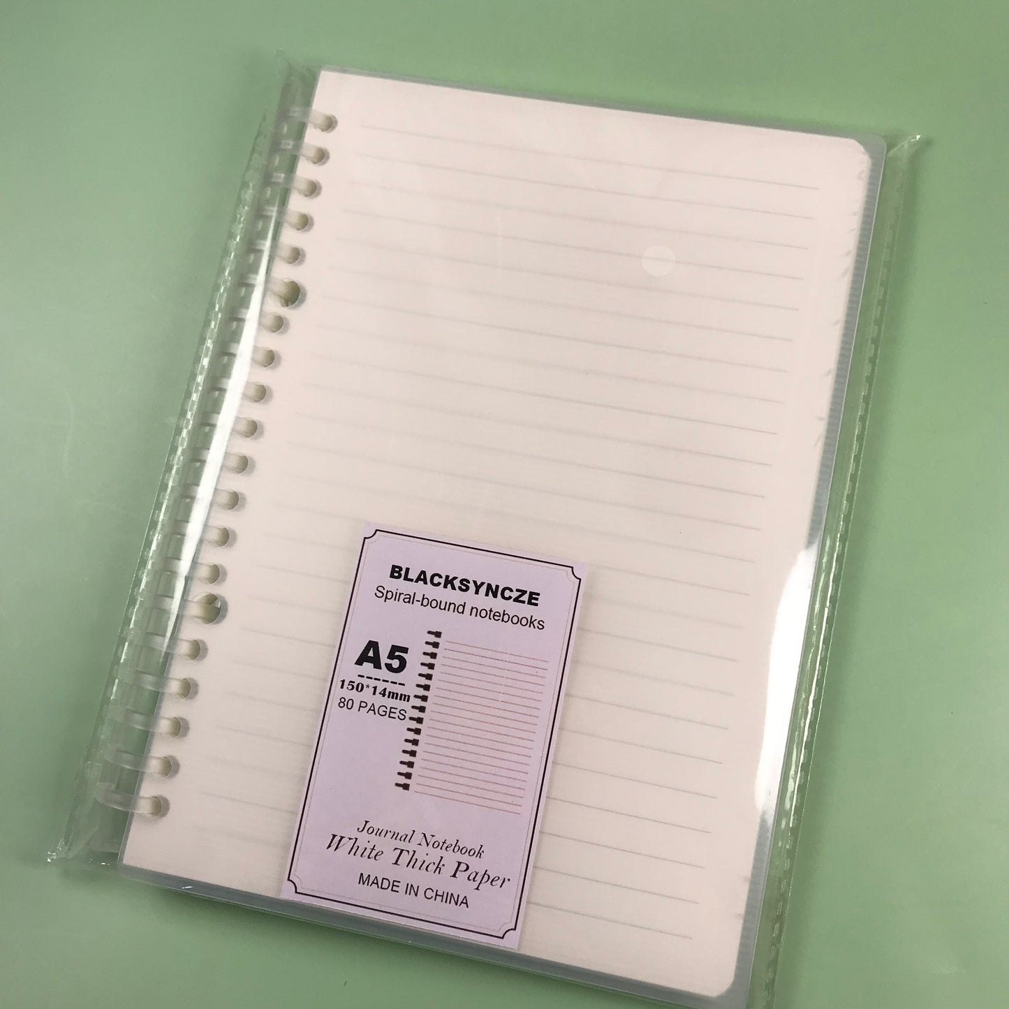BLACKSYNCZE Spiral-bound notebooks A5 Size, Journal Notebook with Thick Paper, 80 Pages Per Notebook 3 Pack