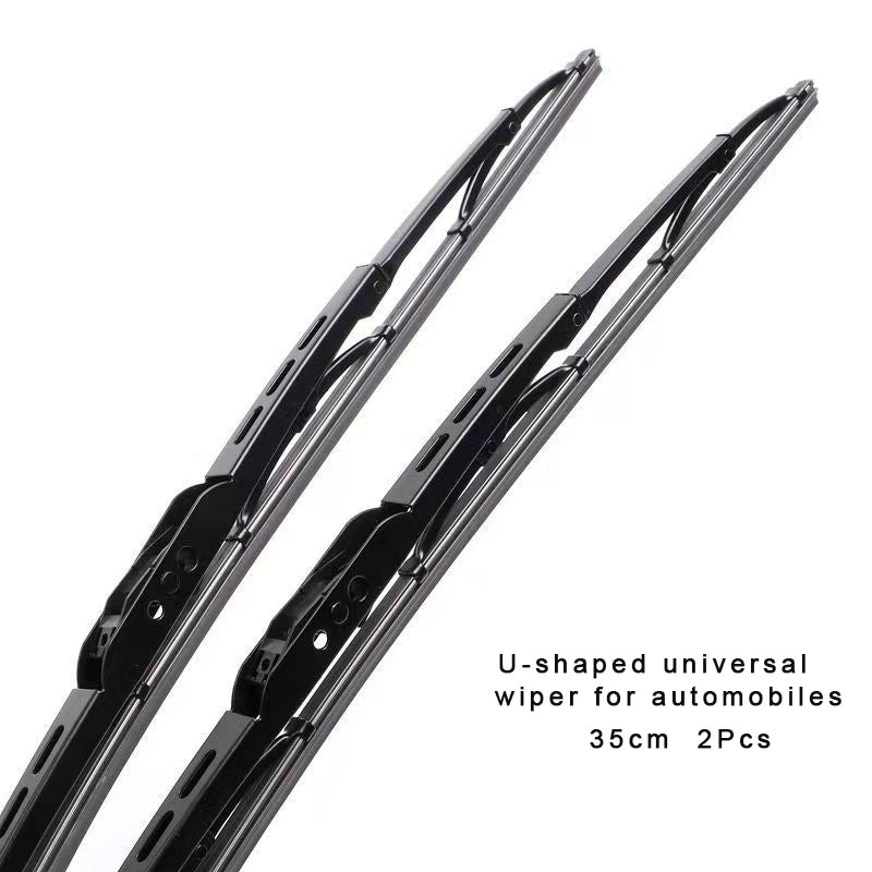 AVRROZ Windshield wiper blades for vehicles, U-shaped metal wiper, General Motors accessory, 35CM, 2 Pack