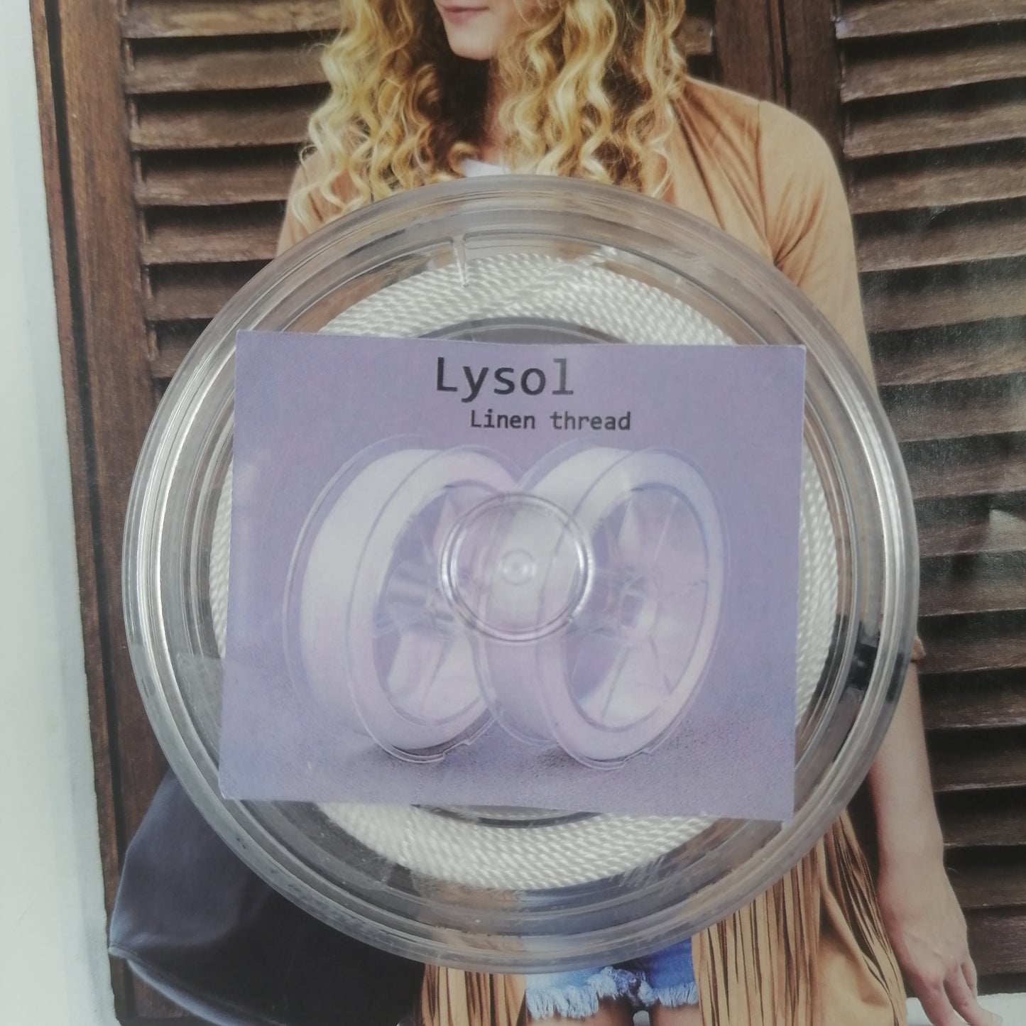 Lysol Linen thread 100m Length Round Flax Waxed Linen Sewing Cord Wax String Stitching Thread for Leather DIY Handmade