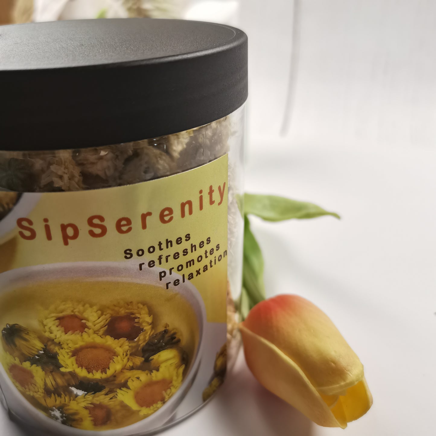SipSerenity Flowers or leaves for use as tea substitutes,Premium Chrysanthemum Tea - Refreshing and Soothing Herbal Infusion