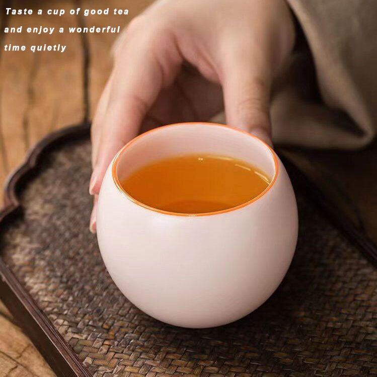 Earless bear tea cups, Exquisite ceramics tea cup, light pink 150ml