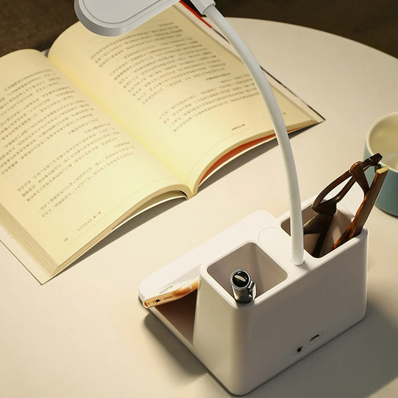 ZZHOB charging desk lamp eye protection dormitory small desk lamp