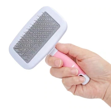 QianZhou-Uk DOG BRUSH & CAT BRUSH SELF CLEANING DOG SLICKER BRUSH EASY TO CLEAN PET GROOMING BRUSHES SHEDDING GROOMING TOOLS FOR DOGS & CATS WITH LONG OR SHORT HAIR