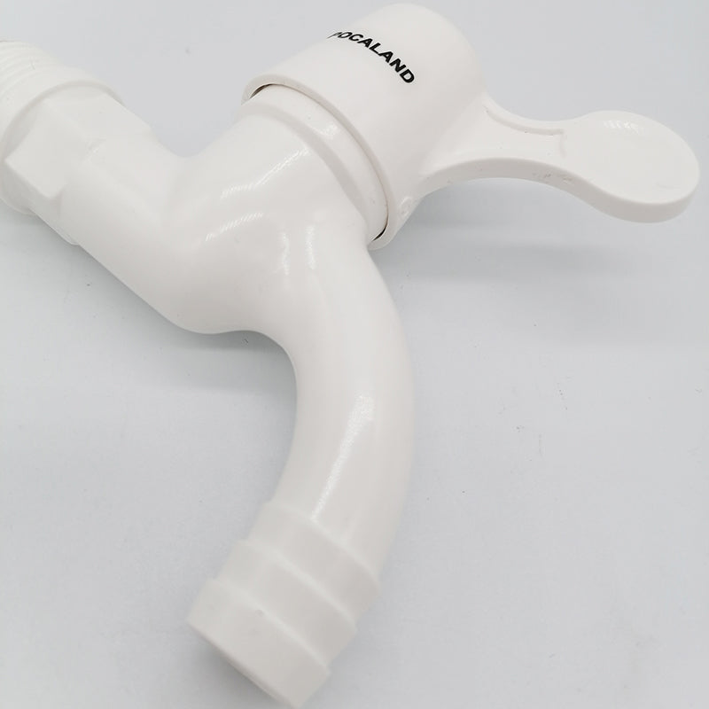 POCALAND Water Tap Faucet Wall Mounted Plastic with Single Spout 2Pack