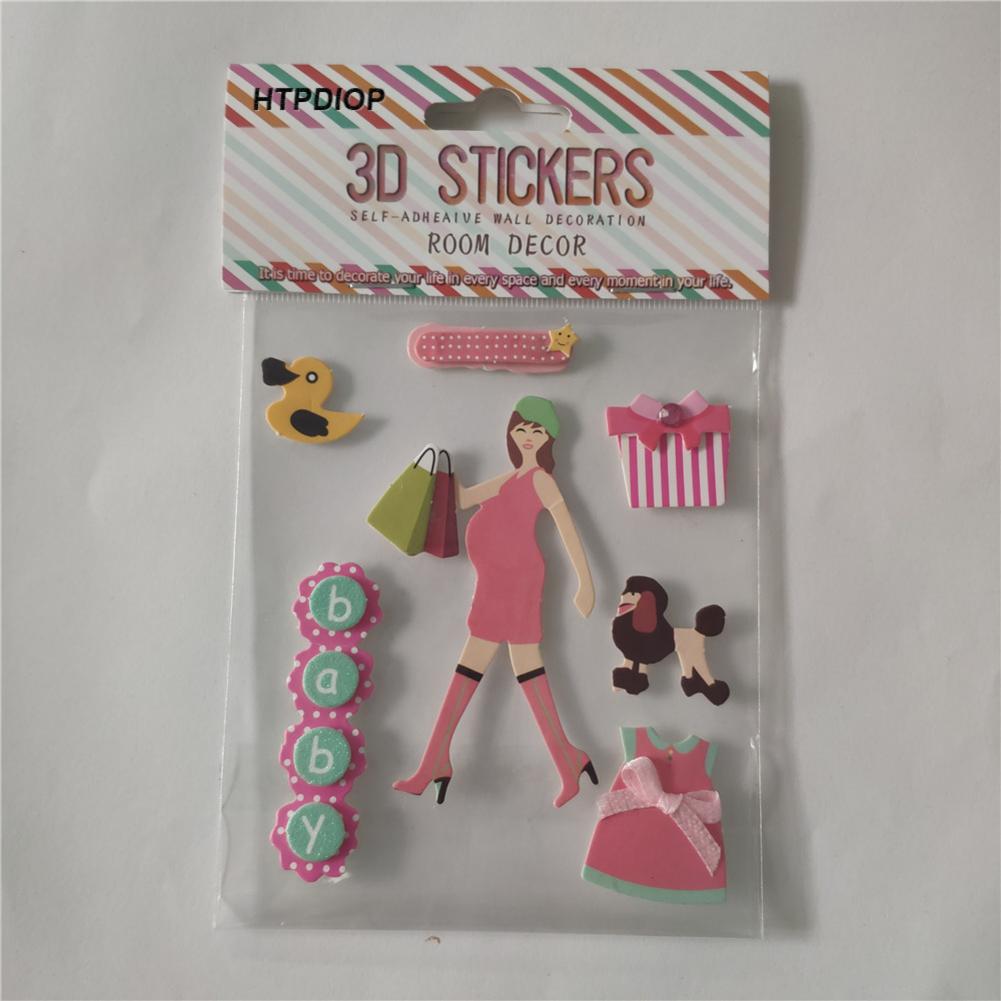 HTPDIOP New Design 3D Craft Sticker Kids Gift Handmade Decals Art Scrapbook Sticker