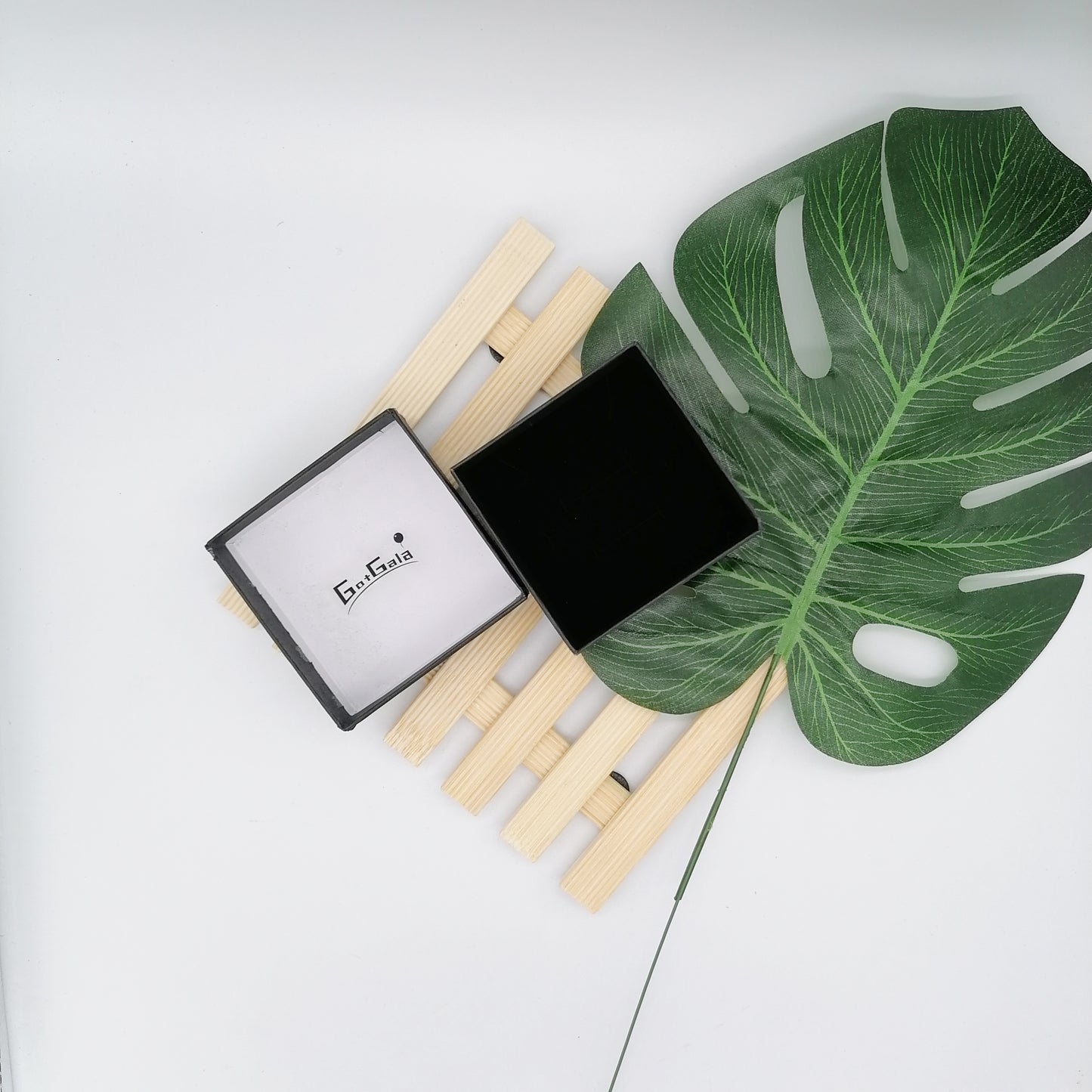 Gotgala Cardboard Jewelry Set Gift Box Ring Necklace Bracelets Earring Gift Packaging Boxes With Sponge Inside Rectangle