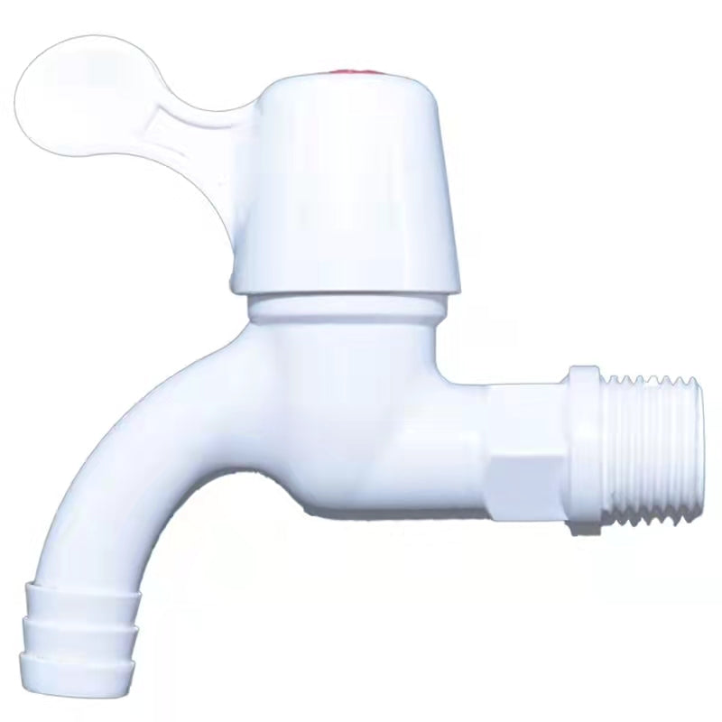 POCALAND Water Tap Faucet Wall Mounted Plastic with Single Spout 2Pack