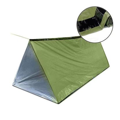 CANTUO Tents Waterproof Pyramid-Shaped Camping Tent, 2.4*1.5m, Army green