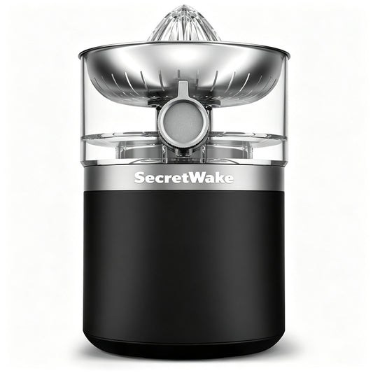 SecretWake Electric Juicer, 400W Centrifugal Juice Extractor with Wide Feed Chute, BPA Free, 2 Speed Modes, Easy Clean, Stainless Steel Juicer Machine for Fruit Vegetable Orange Apple