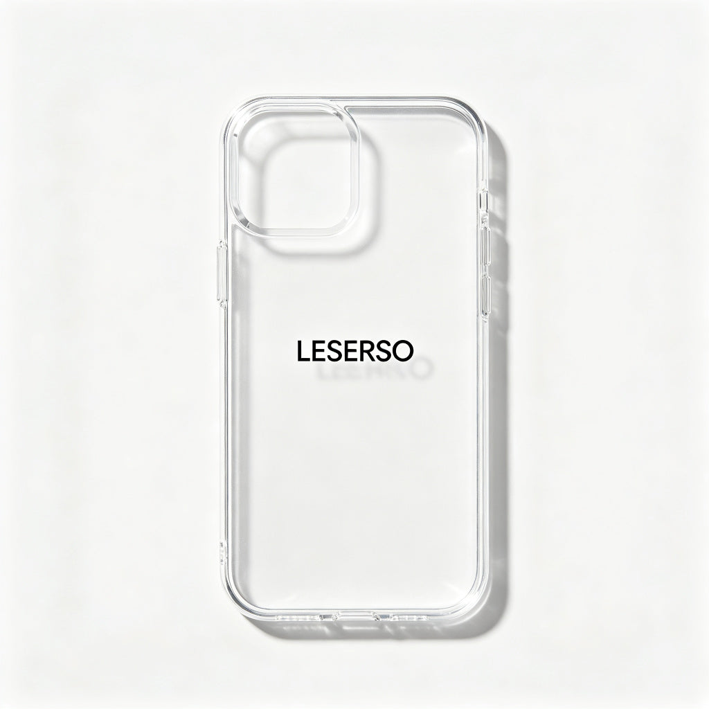 LESRSO Phone Case, Slim Fit Soft TPU Protective Cover with Shockproof Bumper, Anti-Scratch Clear Phone Case for iPhone Samsung, Flexible Lightweight Case