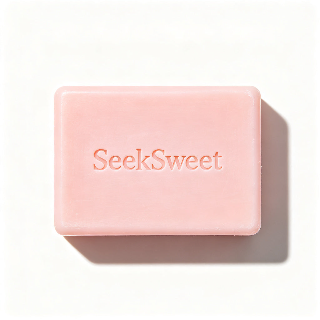 SeekSweet Natural Bar Soap, Handmade Moisturizing Body Soap with Essential Oils, Gentle Cleansing Exfoliating Soap Bar for Face Body, All Skin Types, 3 Pack