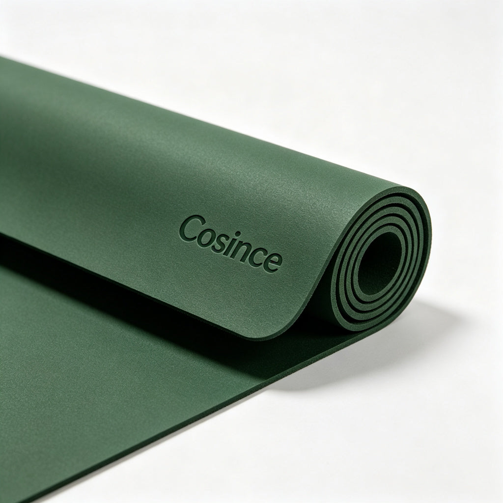 Cosince Yoga Mat, 6mm Extra Thick Non-Slip Exercise Mat with Alignment Lines, Eco Friendly TPE Fitness Mat with Carrying Strap, Double Sided Workout Mat for Yoga Pilates Gym Home