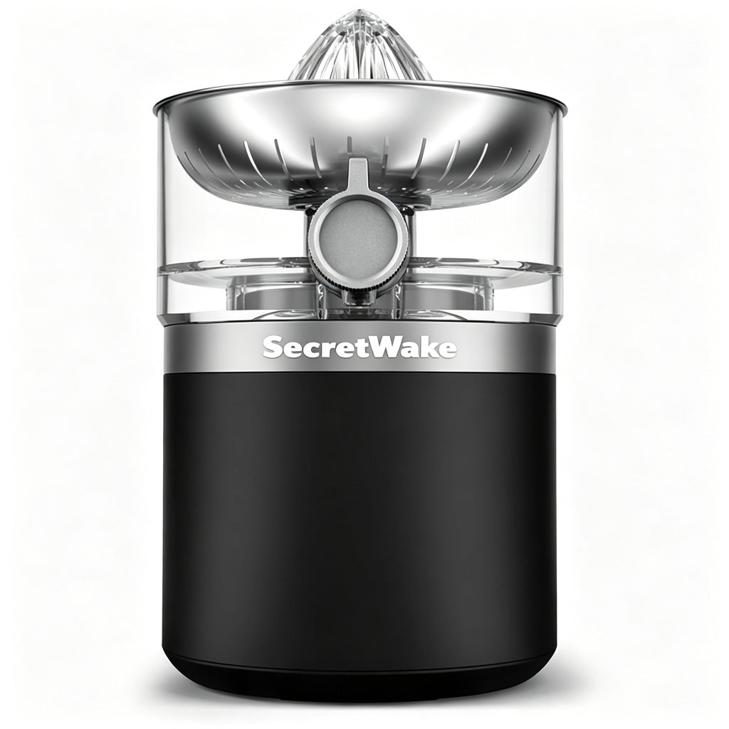 SecretWake Electric Juicer, 400W Centrifugal Juice Extractor with Wide Feed Chute, BPA Free, 2 Speed Modes, Easy Clean, Stainless Steel Juicer Machine for Fruit Vegetable Orange Apple