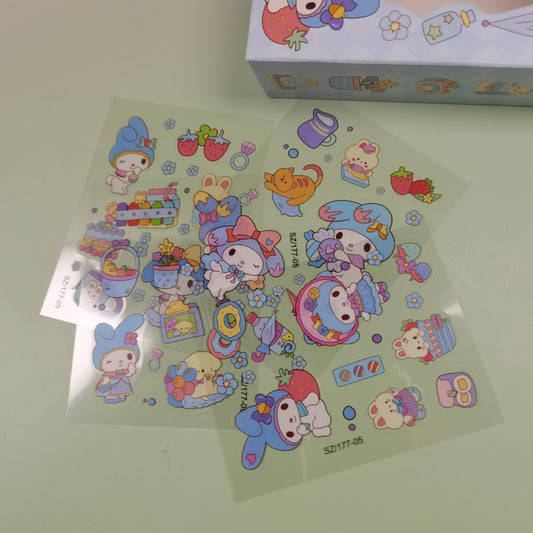 RHYBWXTG Stickers for Kids, Water Bottle Stickers, Cartoon character fun stickers, 50Pcs