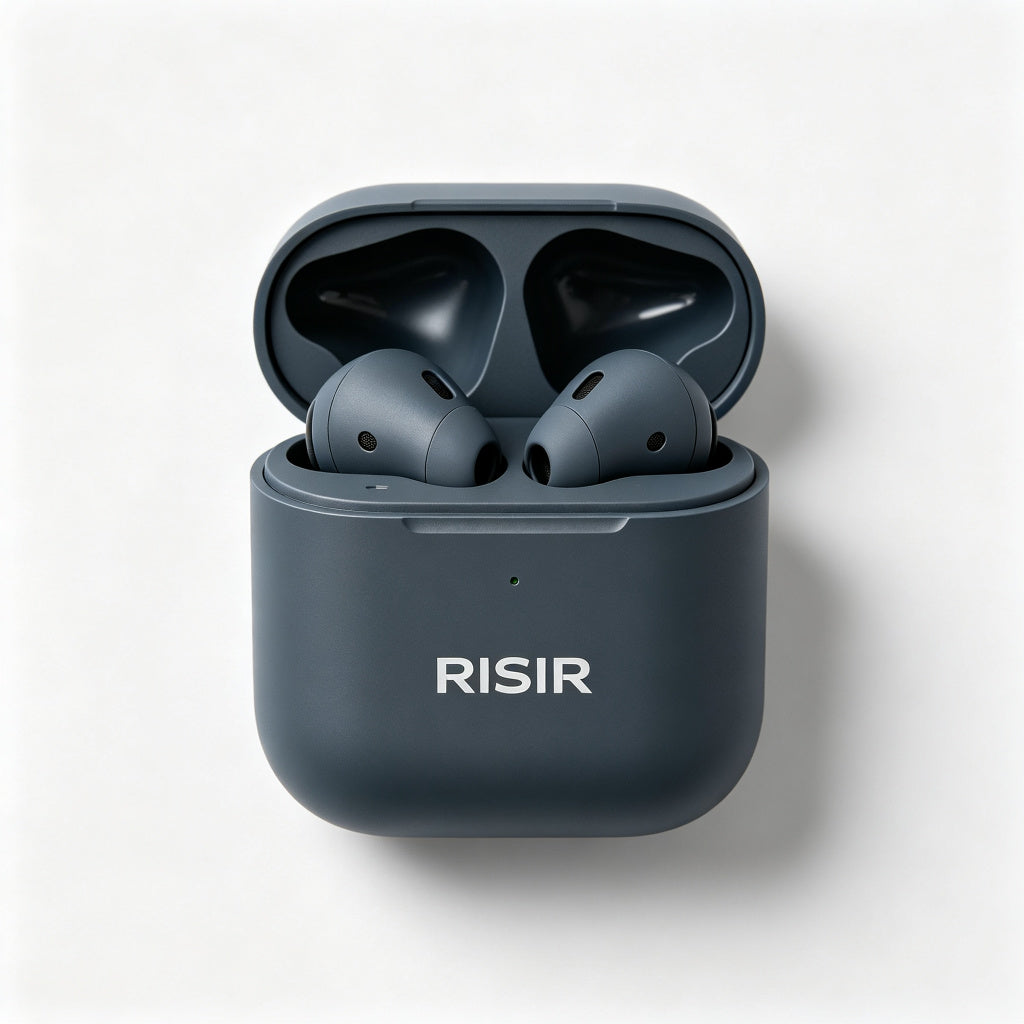 RISIR Wireless Earbuds, Bluetooth 5.3 Headphones with HiFi Stereo Sound, 30H Playtime Charging Case, IPX5 Waterproof in Ear Earphones with Mic for Work Gym Travel