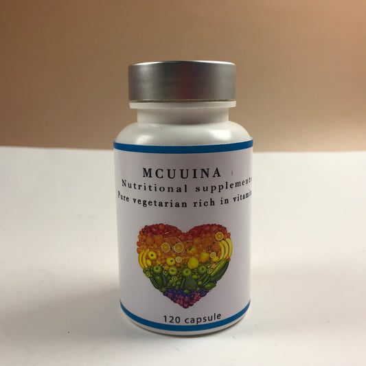 MCUUINA Nutritional supplements，Organic Fruit Veggie Vitamin supplementation for Immune & Energy Support, 120 Capsule