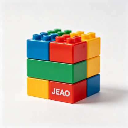 JEAO Building Blocks Set, 500 Pieces Classic Creative Bricks Construction Toys, STEM Educational Learning Building Toy for Kids Boys Girls Age 6+, Compatible with All Major Brands