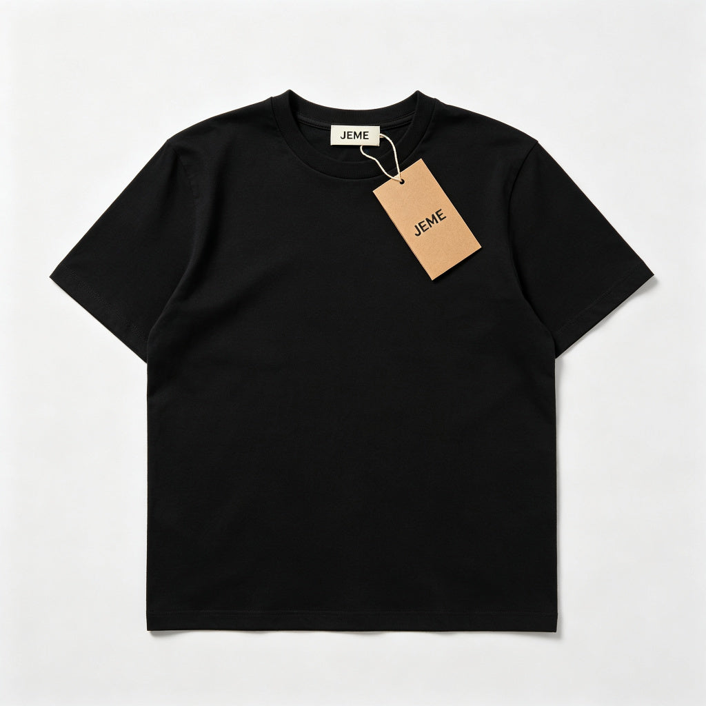 JEME Cotton T-Shirt for Men Women, Soft Breathable Short Sleeve Crew Neck Tee Shirt, Casual Basic Plain T Shirt for Daily Wear Sports, Classic Fit