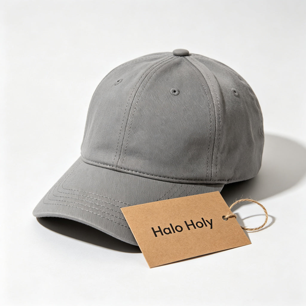 Halo Holy Baseball Cap for Men Women, Adjustable Cotton Dad Hat with Curved Brim, Classic Plain Sports Cap for Running Hiking Golf Outdoor, Unisex Sun Hat