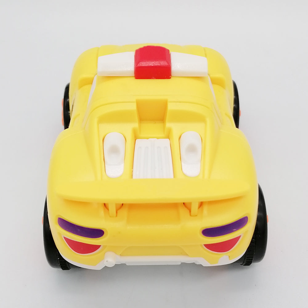 Inertial car baby two-in-one robot impact deformation police car toy