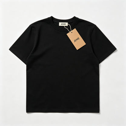 JEME Cotton T-Shirt for Men Women, Soft Breathable Short Sleeve Crew Neck Tee Shirt, Casual Basic Plain T Shirt for Daily Wear Sports, Classic Fit