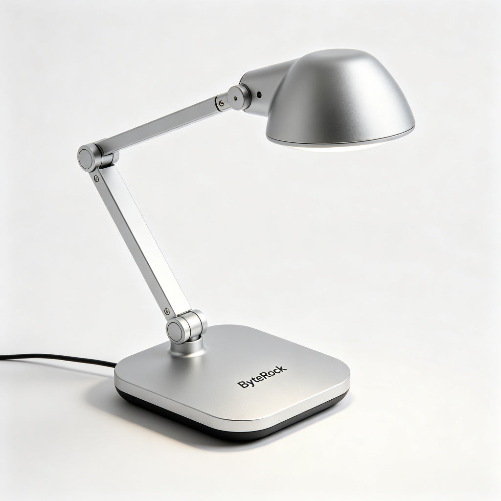 ByteRock LED Desk Lamp, Dimmable Table Lamp with 3 Color Modes & 5 Brightness Levels, Eye Caring Reading Lamp with USB Charging Port, Touch Control, Adjustable Arm for Office Home