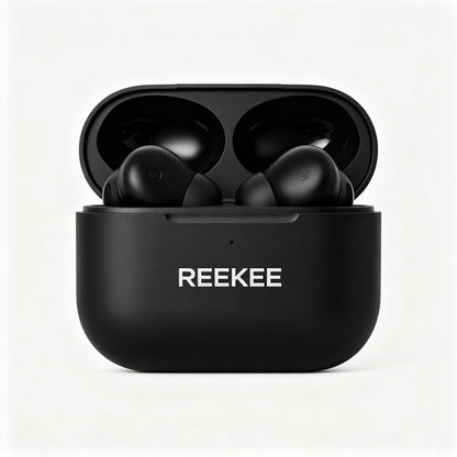 REEKEE Wireless Earbuds, Bluetooth 5.3 Headphones with HiFi Stereo Sound, 30H Playtime Charging Case, IPX5 Waterproof in Ear Earphones with Mic for Work Gym Travel