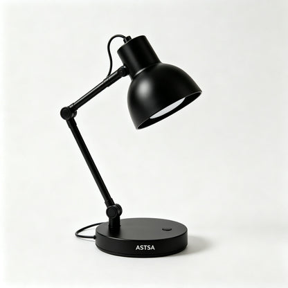 ASTSA LED Desk Lamp, Dimmable Table Lamp with 3 Color Modes & 5 Brightness Levels, Eye Caring Reading Lamp with USB Charging Port, Touch Control, Adjustable Arm for Office Home