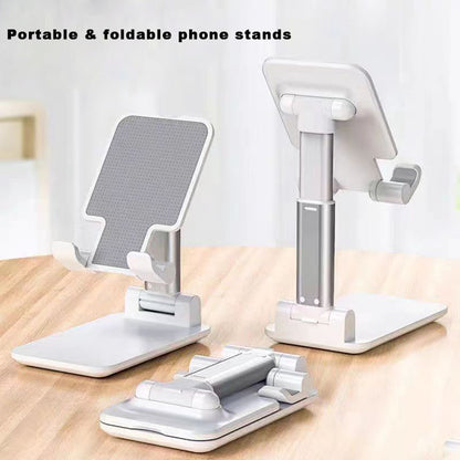 HEVIGO Stands adapted for mobile phones, Angle Height Adjustable Fully Forldable Phone Holder Compatible with All Mobile Phones, 2Pcs