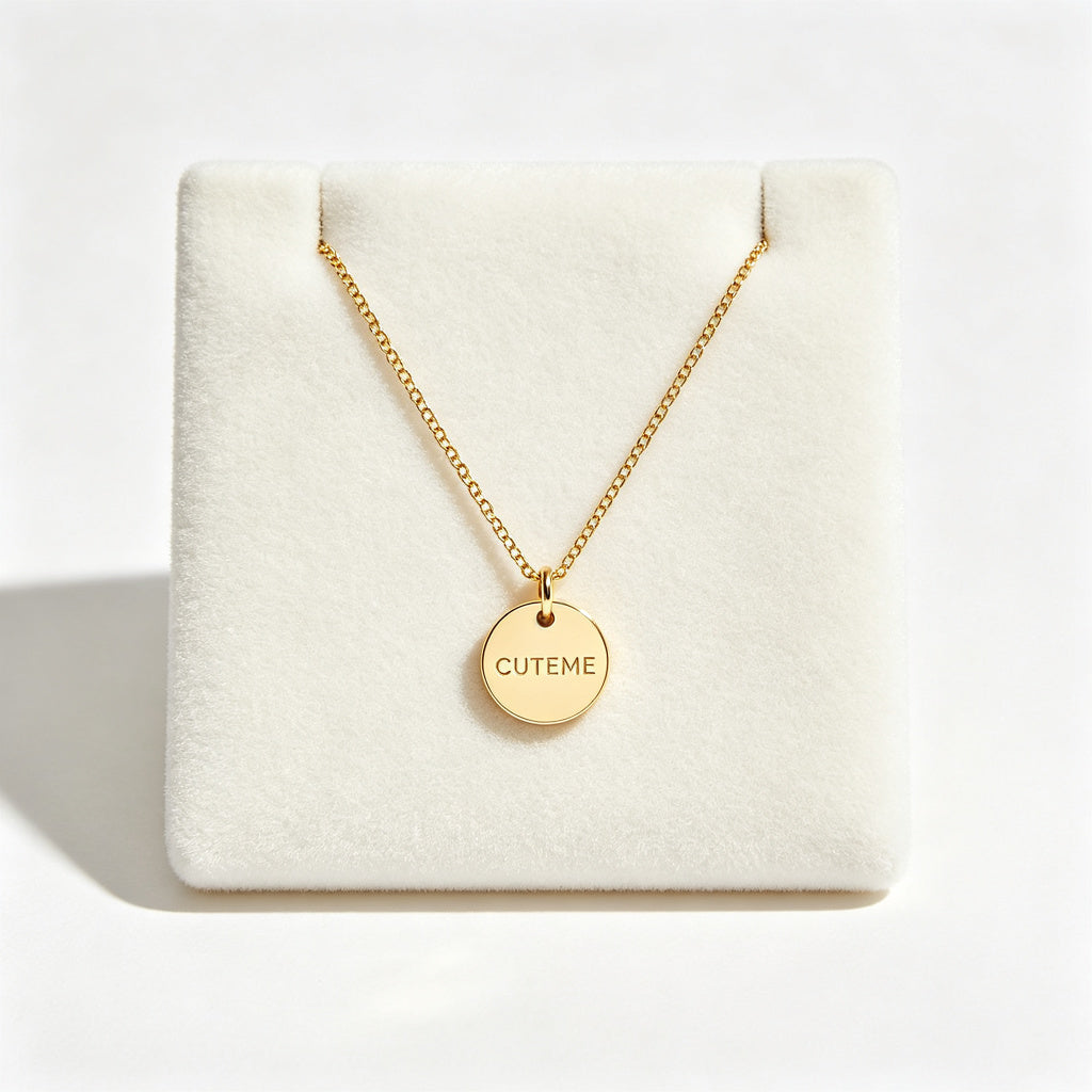 CUTEME Pendant Necklace for Women, Dainty Gold Silver Layered Necklace with Cubic Zirconia, Hypoallergenic Stainless Steel Chain, Elegant Jewelry Gift for Birthday Anniversary Daily