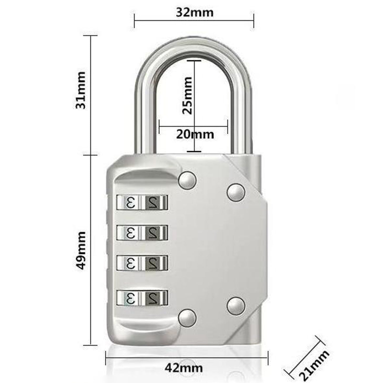 SQWFGKI Metal locks Combination padlock, home mini small combination lock, safe and anti-theft