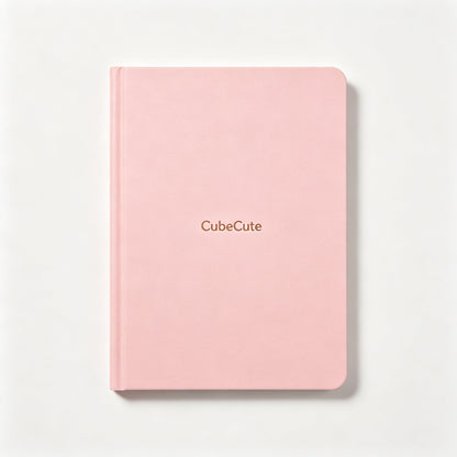CubeCute Notebook Journal, A5 Hardcover Lined Notebook with 160 Pages, Thick Paper, Inner Pocket, Elastic Closure, Ribbon Bookmark, College Ruled Writing Notebook for Work School Travel