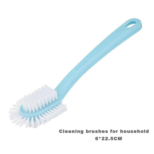 COVITKAN Cleaning brushes for household Ergonomic Long Handle Cleaner Brush, Bathroom cleaning brush Shoes brush, 2Pcs