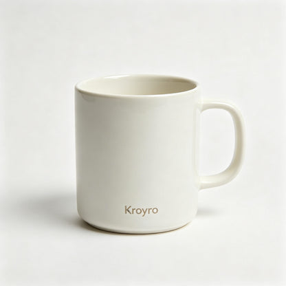 Kroyro Ceramic Coffee Mug, 12oz Premium Porcelain Tea Cup with Comfortable Handle, Dishwasher & Microwave Safe, Large Capacity Mug for Coffee Tea Hot Cocoa, Office Home