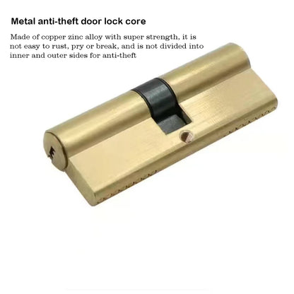 CypherCore Lock cylinders of metal, Anti-Theft Door Lock Cylinder with 7 Keys 65mm Double Open Cylinder Lock