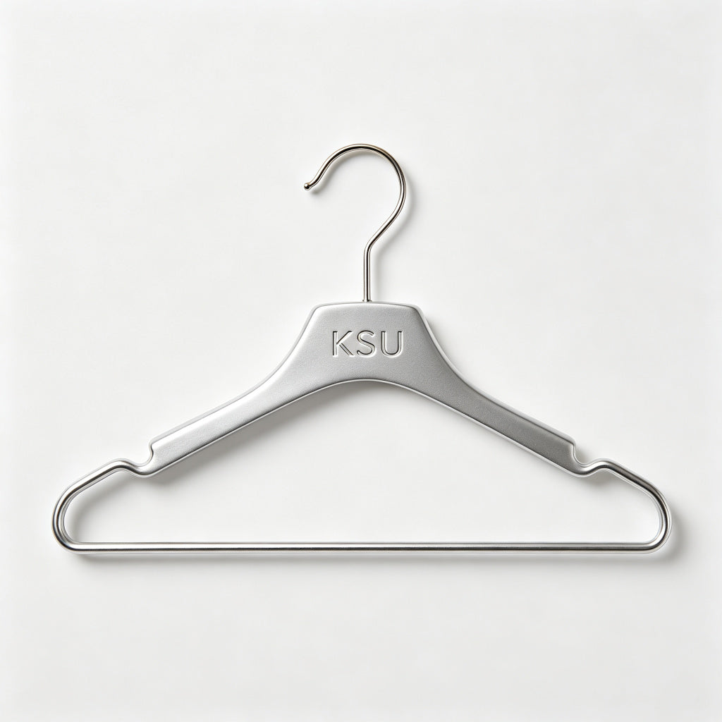 KSU Metal Clothes Hangers, 30 Pack Heavy Duty Stainless Steel Wire Hangers with Non-Slip Coating, Ultra Thin Space Saving Hangers with 360 Swivel Hook for Suit Shirt Dress Coat